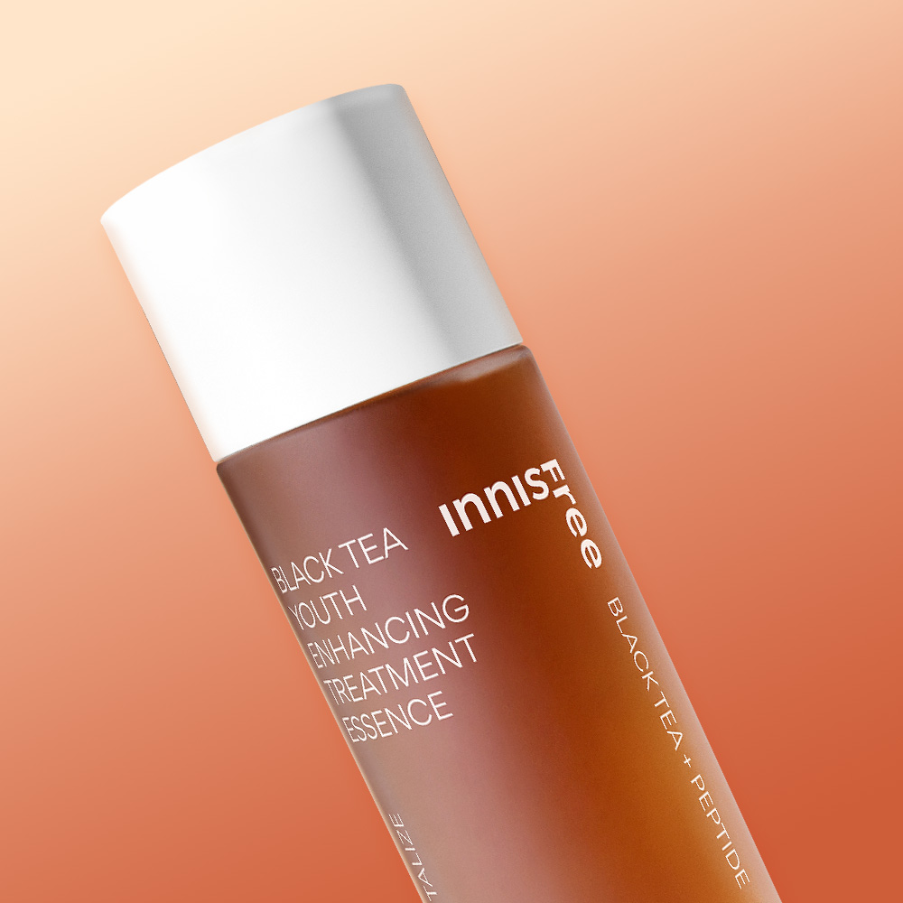 イニスフリーブラックティーユースエンハンシングトリートメントエッセンス145mL /ウォータータイプブースト弾性透明光