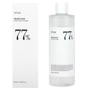 アヌア ANUAドクダミ77%スージングトナー大容量 500ml【リニューアル】大容量 計1個（敏感肌 鎮静 スキン）【韓国コスメ 人気 正規品】