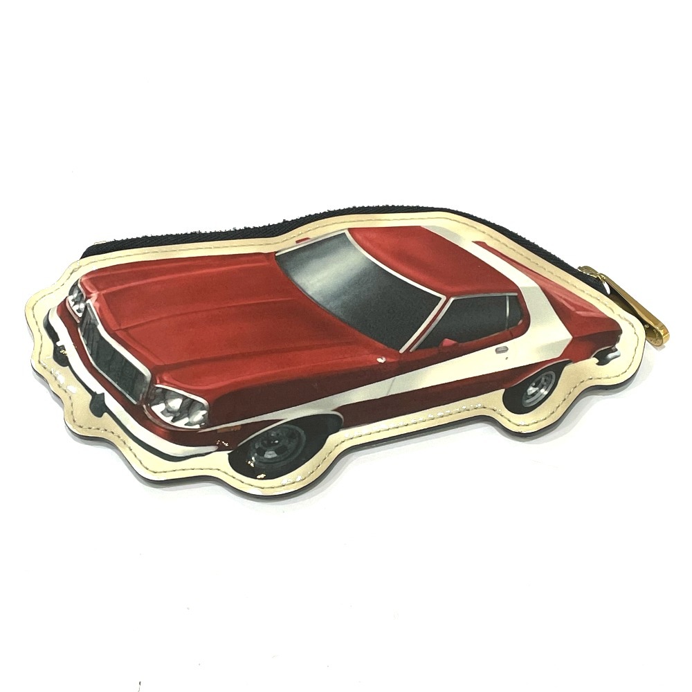 コインケース M50420 ポルトモネヴォワチュール ヴェルニ ステッカー 財布 小銭入れ パテントレザー レッド