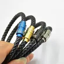 メンズ マグネット式留め金 ブレードレザーブレスレット 卸売