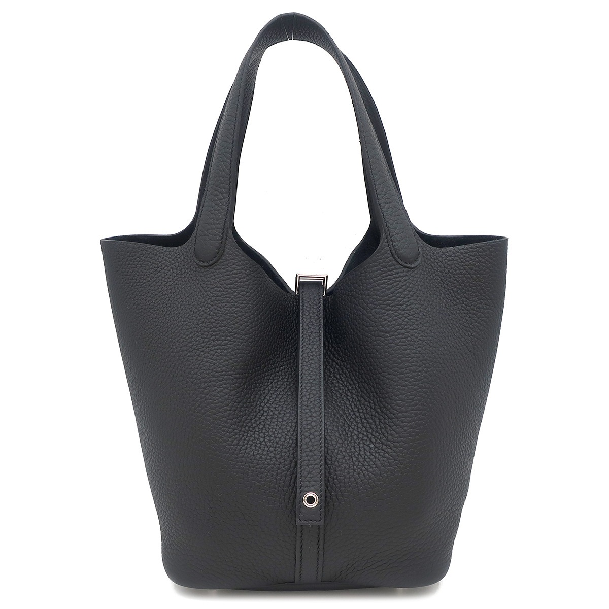 エルメス HERMES ハンドバッグ ピコタンロックMM トリヨンクレマンス ブラック シルバー金具 新品 未使用 黒 K刻印（2025年製） 【箱】【中古】