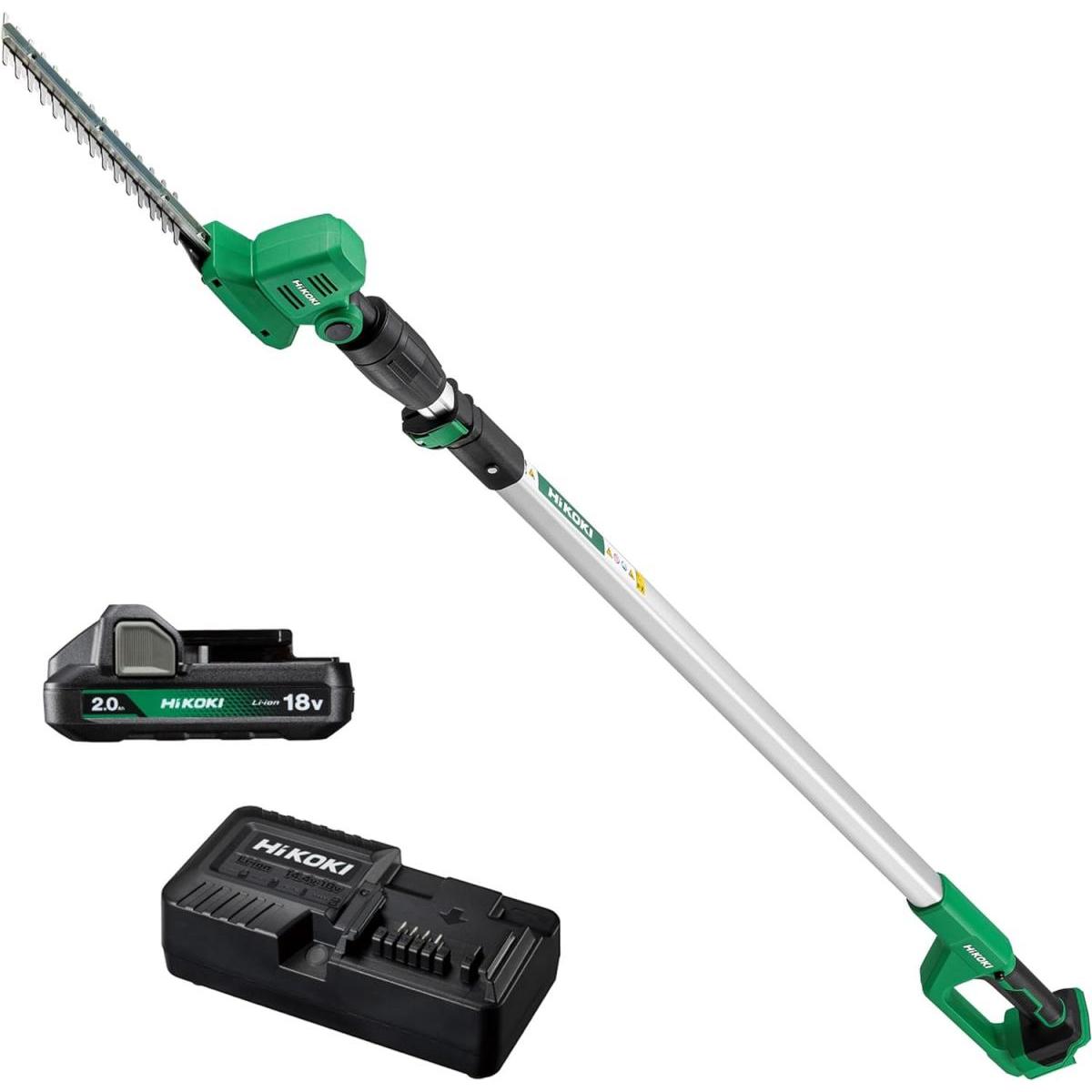 HiKOKI ハイコーキ 18V コードレス ポールヘッジトリマ CHP1825DA BG 蓄電池・充電器付 刈込み 伸縮 ヘッド角度調整 園芸