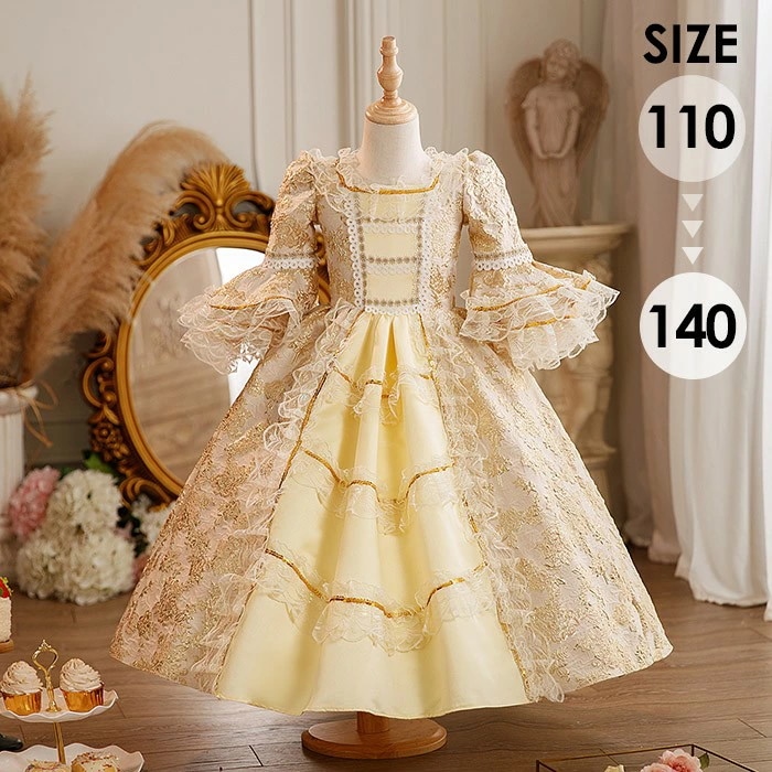 破格値キッズ 貴族 ドレス お姫様 衣装 油絵風 ロング 宮廷 王族服 お嬢様 舞台衣装 復古 ヨーロッパ 演劇服装 ステージ衣装 オペラ声楽 撮影 西洋ドレス レディース ロングドレス 貴族ドレス