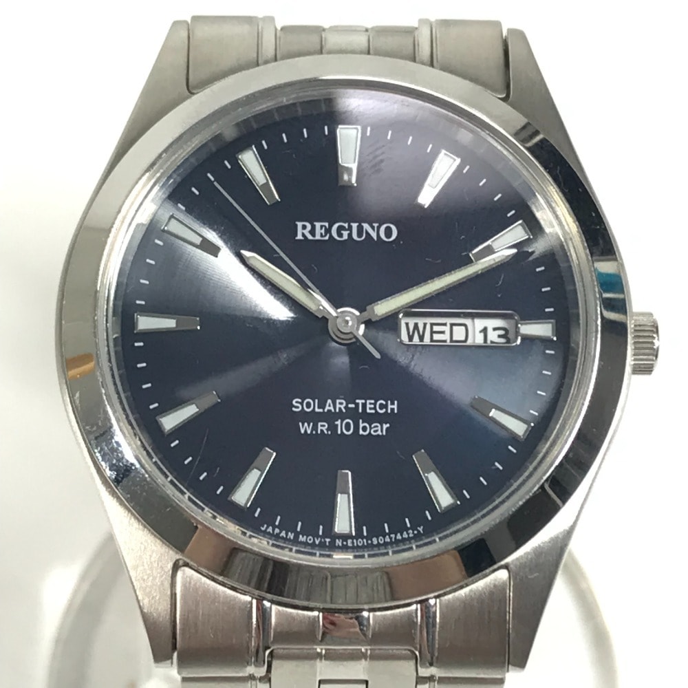 CITIZEN シチズン 腕時計 RS25-0052B ロゴ REGUNO レグノ メンズウォッチ 時計 SS シルバー