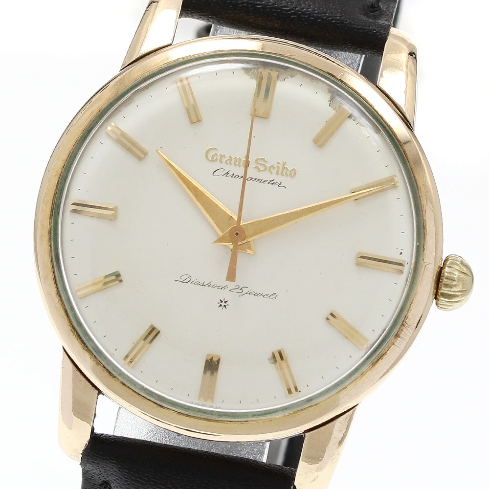 セイコー SEIKO J14070 GS グランドセイコー ファーストモデル cal.3180 K14GF 手巻き メンズ _945345【中古】