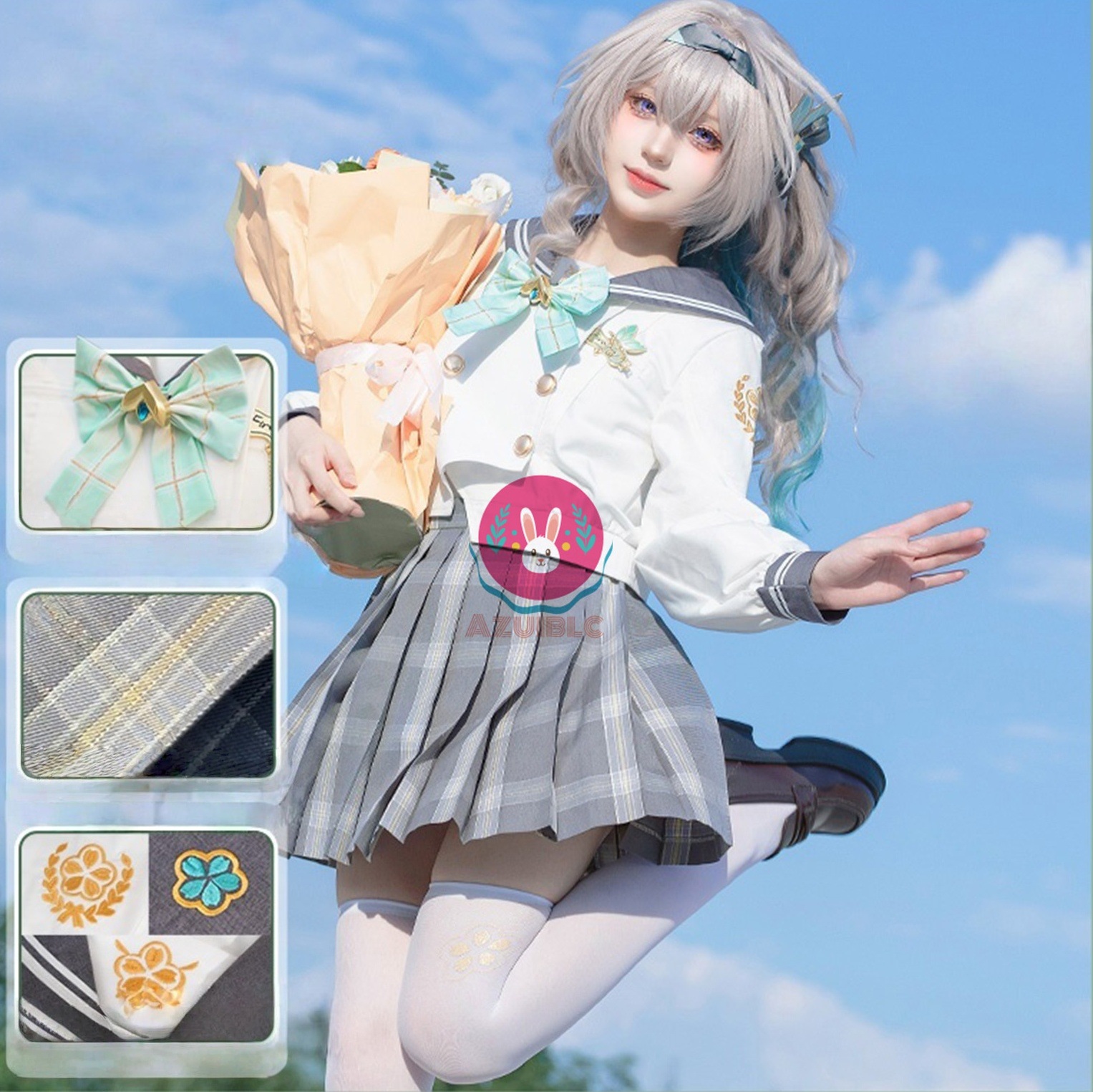 【Azuiblc】スターレイル ホタル 春の贈り物 セーラー服 コスプレ衣装 JK 可愛い コスチューム 崩壊 コスプレ グッズ おしゃれ アニメ