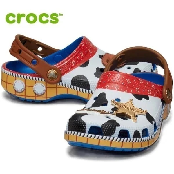 クロックス キッズ サンダル 子供 子ども ジュニア ピクサー トイストーリー ウッディ クロッグ 男の子 女の子 crocs 209461 KIDS TOYSTORY WOODY CL