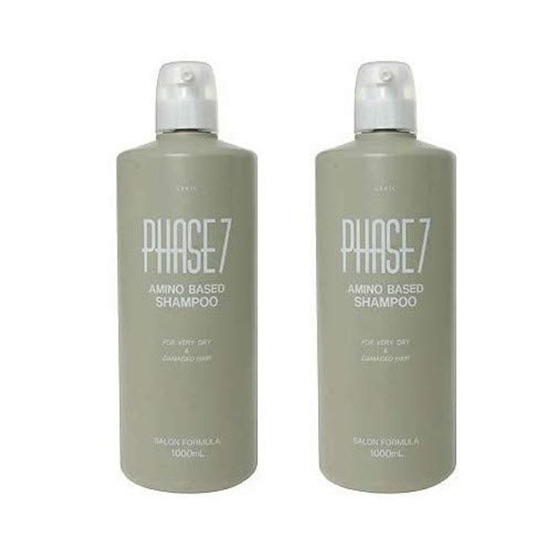 【逸品】 資生堂 x2個セット ジェニック 美容室 1000ml ヘアシャンプー フェイズ7 シャンプー