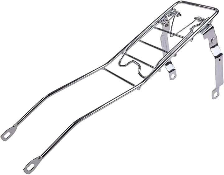 ホンダ用 センターキャリア ベトナムキャリア フレーム リトルカブ スーパーカブ C50 C70 C90 等 汎用 社外品(シルバー)