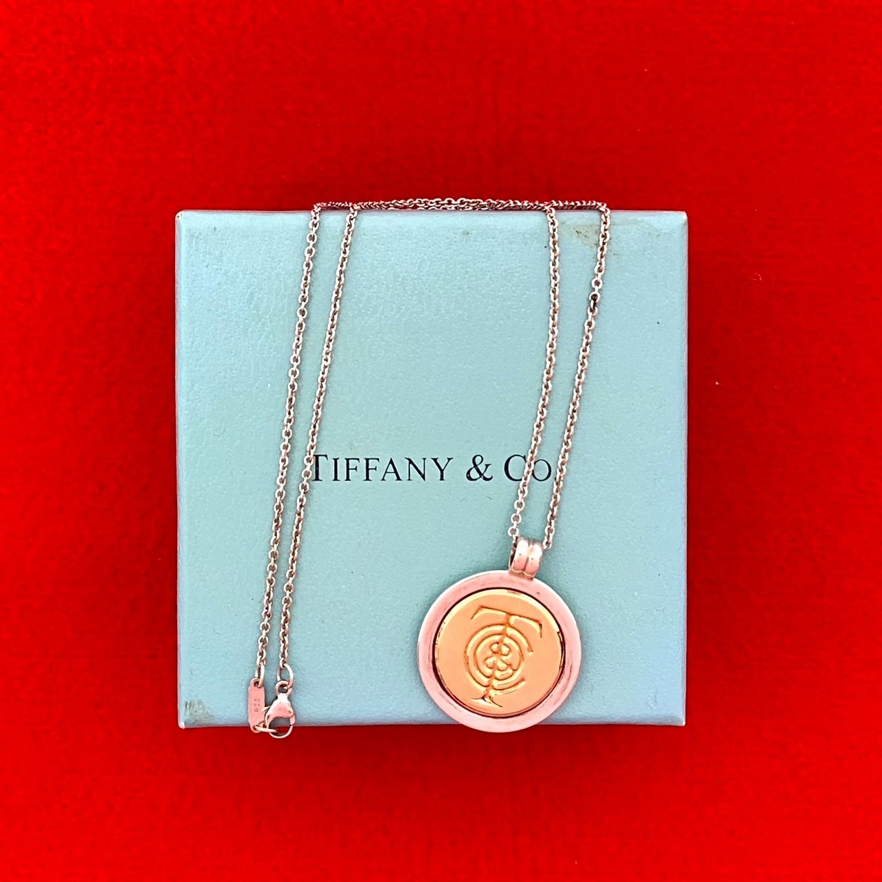 ヴィンテージ コイン ネックレスネックレス シルバー925 K18イエローゴールド シルバー 208-4