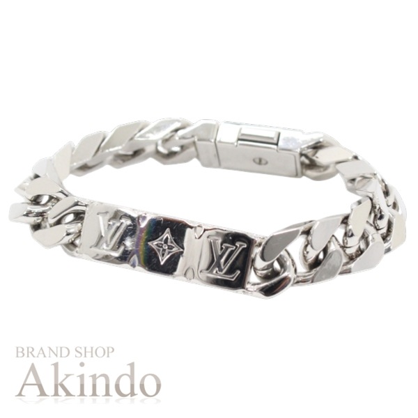 ルイヴィトン チェーンブレスレット モノグラム アクセサリー ブレスレット シルバー LVモチーフ メンズ 男性 M00269 LOUIS VUITTON プレゼント ビトン プレゼント ギフト