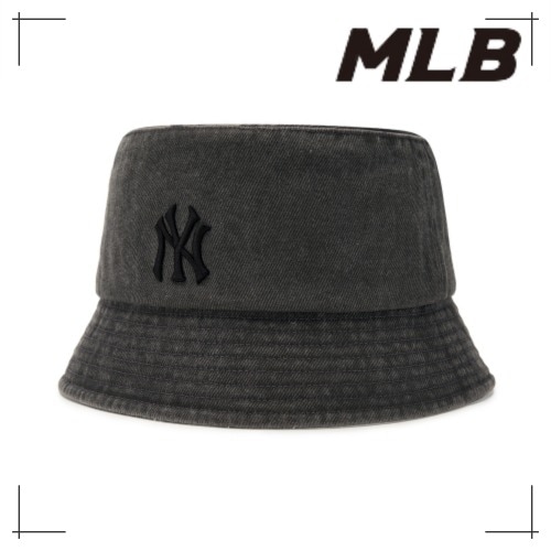 MLB公式正規品 バケットハット Basic Bucket Hat Drop Fit NY (D.Grey)