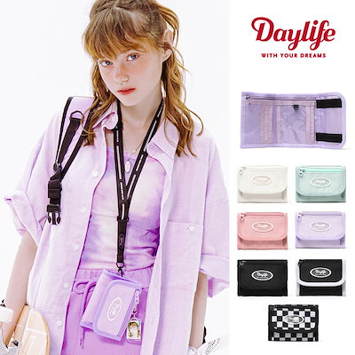 DAYLIFE デイライフWALLET(PURPLE)韓国 「ブランドのギフト 年末セール