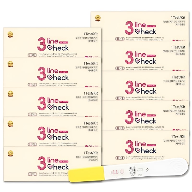 1+1! 早期妊娠検査薬 3LINEチェック 5本入りX2,計10本 より正確な3本線検査薬！ 妊活 妊娠 不妊治療 フライング検査 生理予定日2～3日前から使用可能！