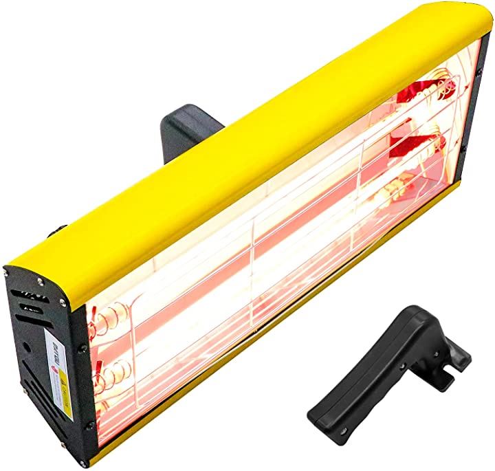 2000W ペイントランプ 赤外線ペイントランプ ハンドヘルド スマートタイミング 高い熱効率と速乾性 赤外線ヒーターコーティング ボディリペア(SC-003)