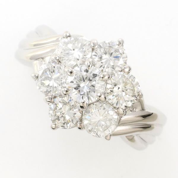 PT900 プラチナ リング 指輪 12号 ダイヤ 2.00 鑑別書 ジュエリー 中古