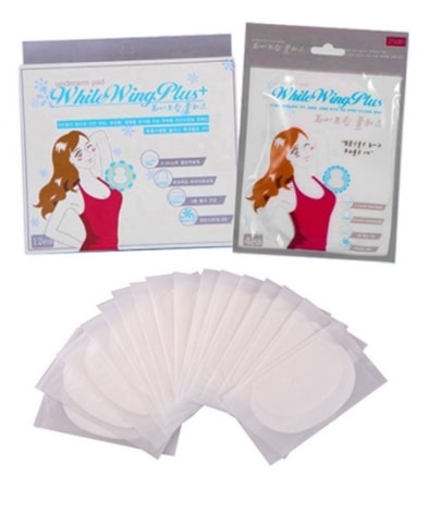 [100枚] 細菌抑制 ホワイトウイング わき汗パッド 100枚服に貼る製品パッチ細菌増殖抑制 デオドラントわきパット