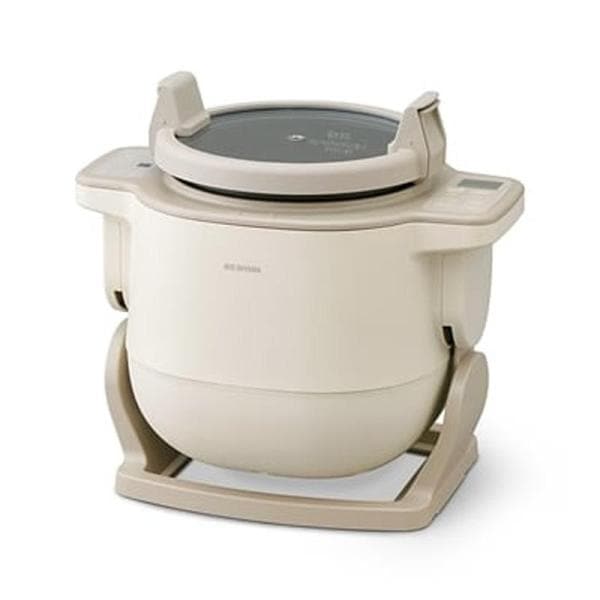 IRIS アイリスオーヤマ DAC-IB2-C アイボリー 自動かくはん式調理機 電気調理鍋 CHEF DRUM