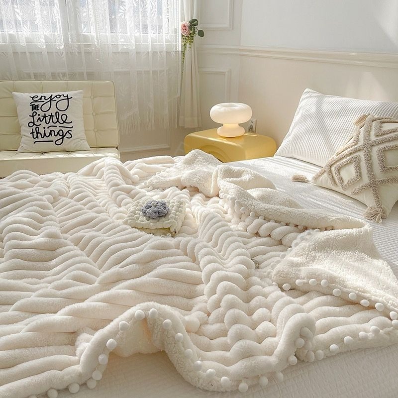 【Qoo10限定SALE】 毛布 厚手 北欧 ひざ掛け 大判 ブランケット シングル 軽量 暖かい フランネル 軽い おしゃれ かわいい 薄手 毛布 掛け毛布 膝かけ あったか 冬用 洗える
