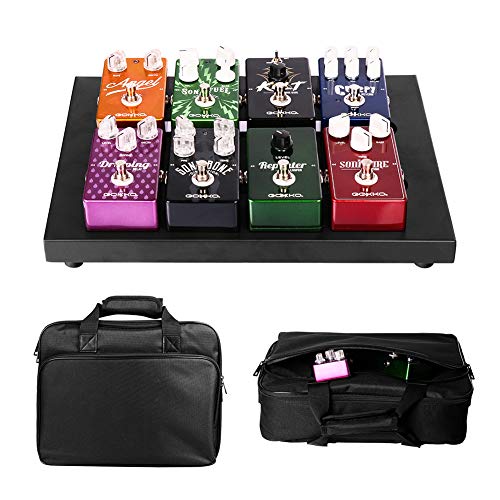 サイズ：350x270x50MM GOKKO AUDIO エフェクター ペダルボード バッグ付き (