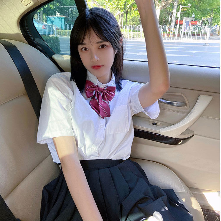 カレッジ風 クラス服 学生 セーラー服 スクールユニフォーム セットアップ443