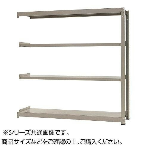 中量ラック　耐荷重500kgタイプ　連結　間口900奥行900高さ2400mm　4段　ニューアイボリー