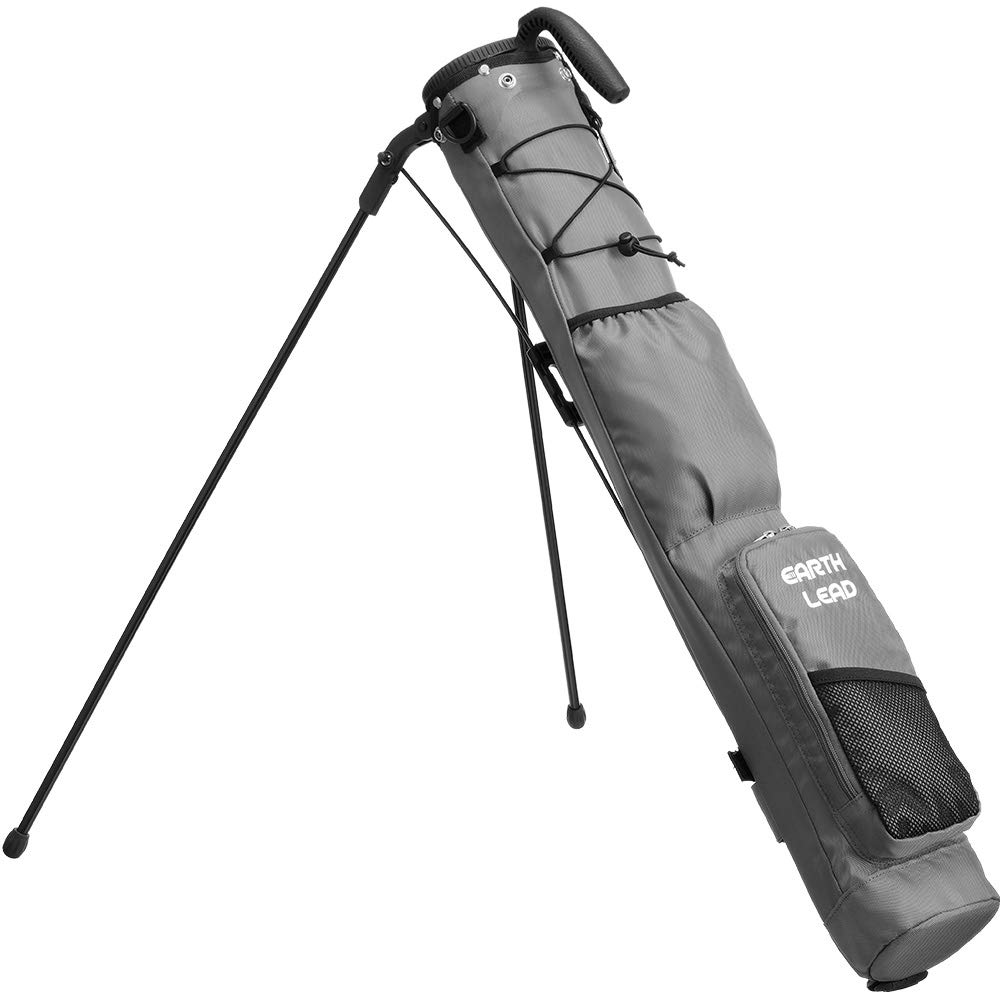 【公式】 EARTH LEAD セルフスタンド ゴルフ クラブケース 【超軽量 9色 大容量収納】 クラブ ケース フード＆大型ポケット付き 超軽量 低重心 安定感