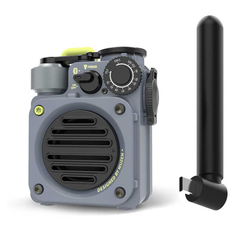 MUSEN　Wild Mini 第3世代 Bluetooth スピーカー メタルグレー　MW-PVXI3GY