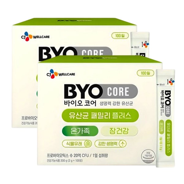 [1+1]ファミリープラス デイリーバイオコア乳酸菌 2gx100包(計2箱200包)/プロバイオティクス