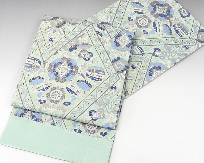 袋帯 新品 正絹 岡重 京友禅老舗袋帯 更紗文様 未仕立 45,370円