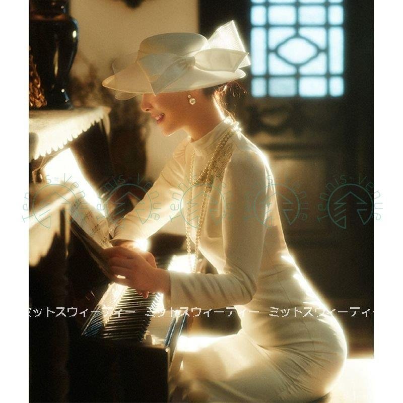 ウェディングドレス スレンダーライン ウエディングドレス 二次会 花嫁 パーティードレス 披露宴 ブ