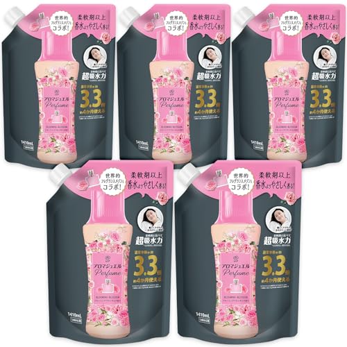 レノア ハピネス アロマジュエル 香り付け専用ビーズ ブルーミングブロッサム 詰め替え 1,410mL5袋 [大容量] [ケース品]