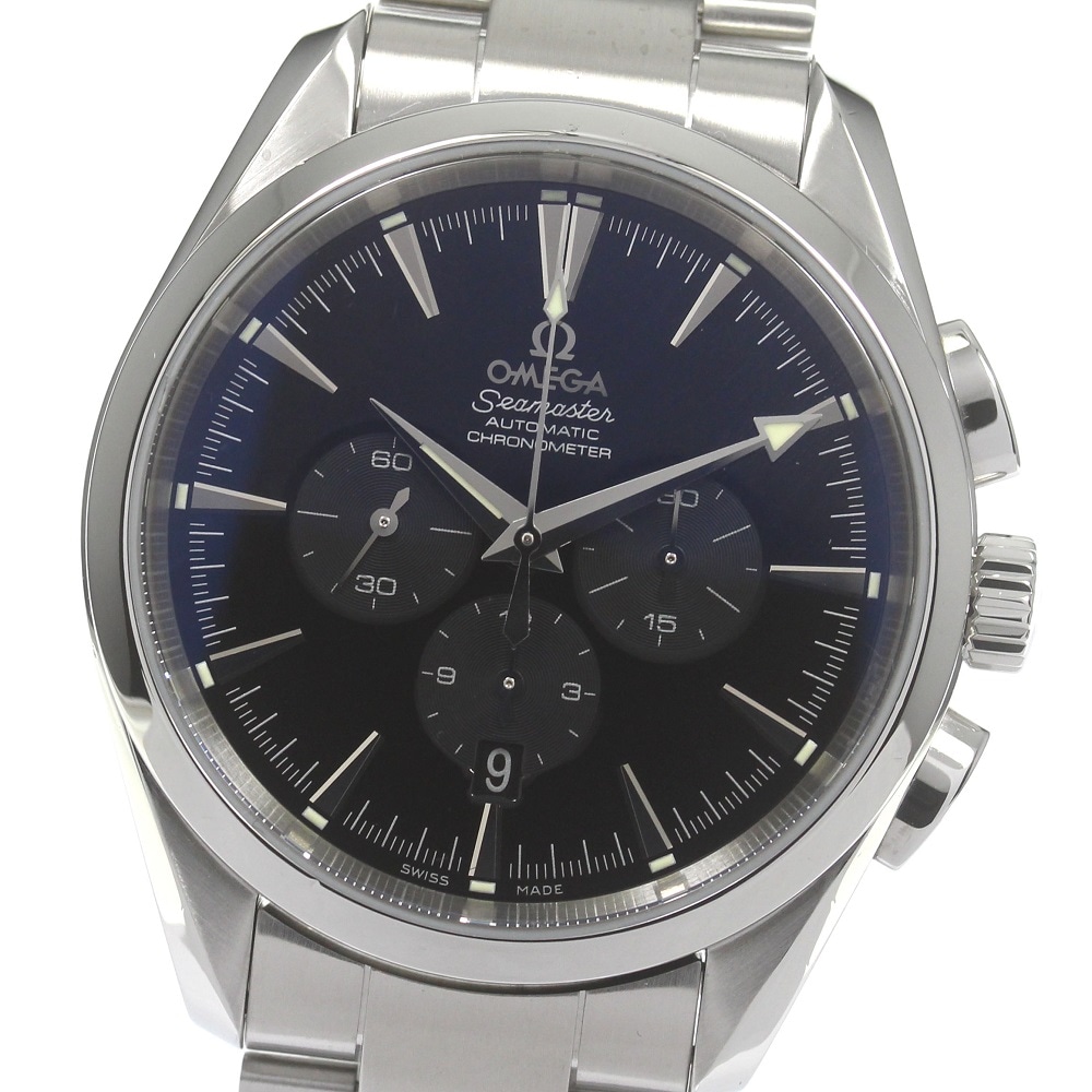 オメガ OMEGA 2512.50 シーマスター アクアテラ クロノグラフ 自動巻き メンズ 箱・保証書付き_793884【中古】