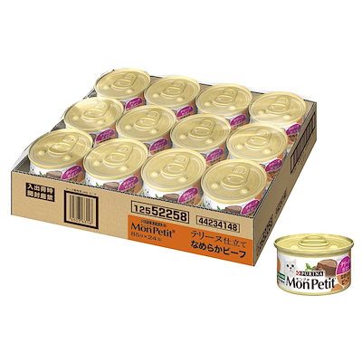 他サイト： モンプチ缶 テリーヌ仕立て なめらかビーフ 85gx24缶入り(ケース販売)の商品画像