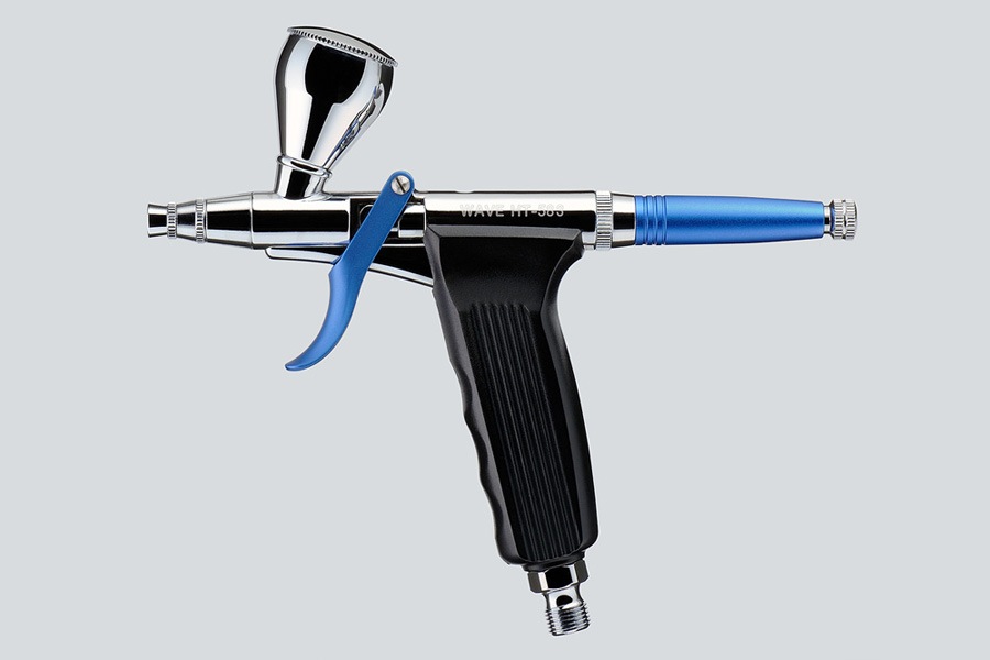 ウェーブ スーパーエアブラシ トリガータイプ 口径0.3mm【軽量アルミボディ】【HT-583】 工具 WAVE HT-583 スーパーエアブラシ トリガータイプ アルミ