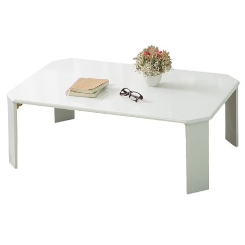 色：ホワイト サイズ：幅90cm 不二貿易 ローテーブル 折りたたみテーブル 幅90*奥行60*高さ