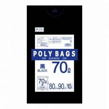 オルディ ポリバックビジネス70L 黒10Px30冊 30521