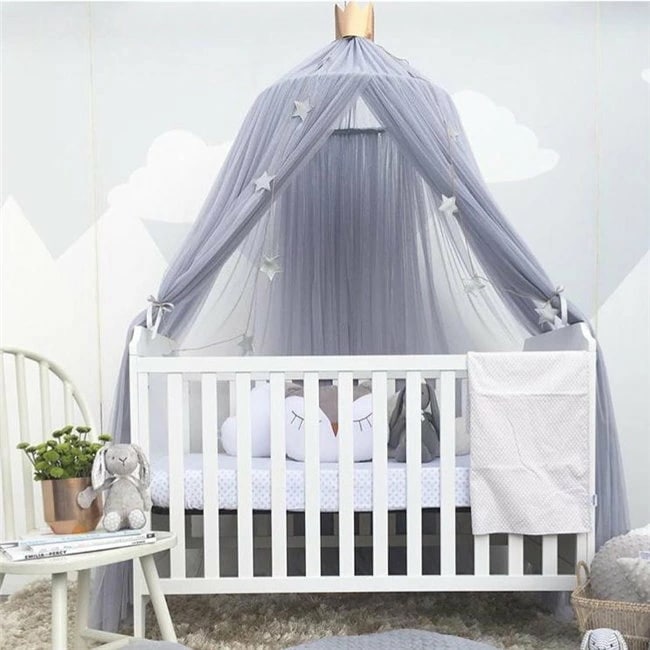 7色展開　蚊帳 モスキートネット シングル/蚊帳 モスキートネット 天蓋 お姫様ベッド テント ワンタッチ キッズ部屋 ベビー用品 撮影小物 モノトーン 北欧 出産祝い プレゼント　キャノピー 5,586円