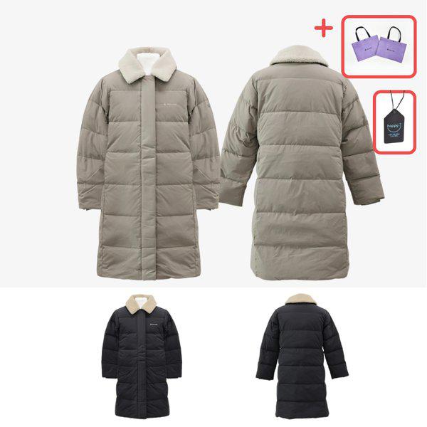 ランドエアカラブクルネックロングダウンパディングジャケット女性[デパート版]