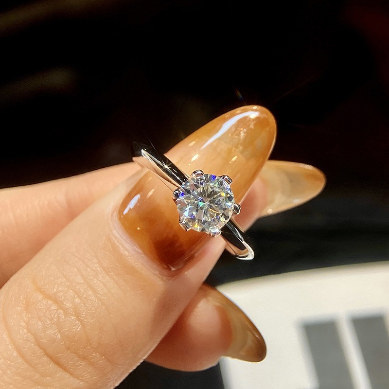 モアサナイト 指輪 1ct 2ct シルバー925 ジュエリー レディース リング 女性 アクセサリー バレンタイン 誕生日 プレゼント プロポーズ 一粒ダイヤ エンゲージ指輪 婚約リング 大粒