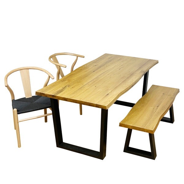 後藤家具物産 VT-01-180-4-B-OAK-NABK ダイニングテーブル 4点セット メーカー直送