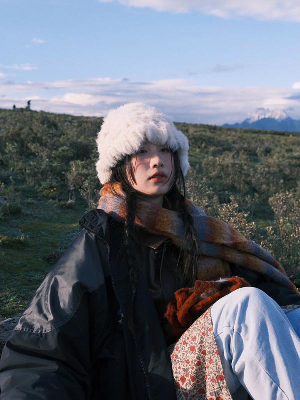 レディース 帽子 おしゃれ 秋冬 バケハ バケットハット 防寒 防風 小顔効果 耳 隠れる ファー 旅行 アウトドア 韓国 白 ベージュ グレー