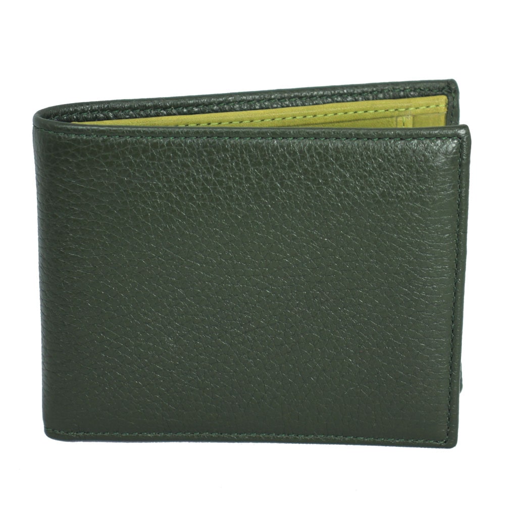 二つ折り財布 レザー カーキ系 16888 3953 7025