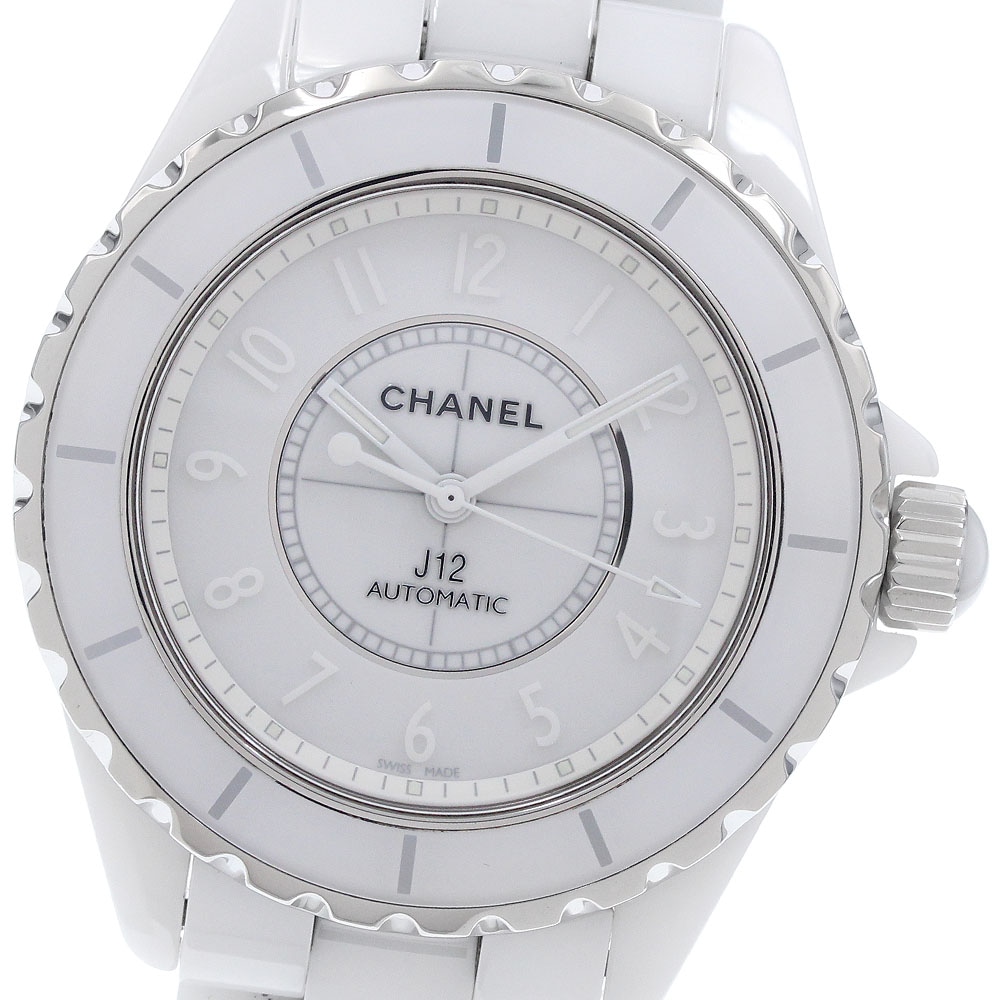 シャネル CHANEL H3443 J12 ホワイトファントム 自動巻き メンズ 美品 _956707【中古】