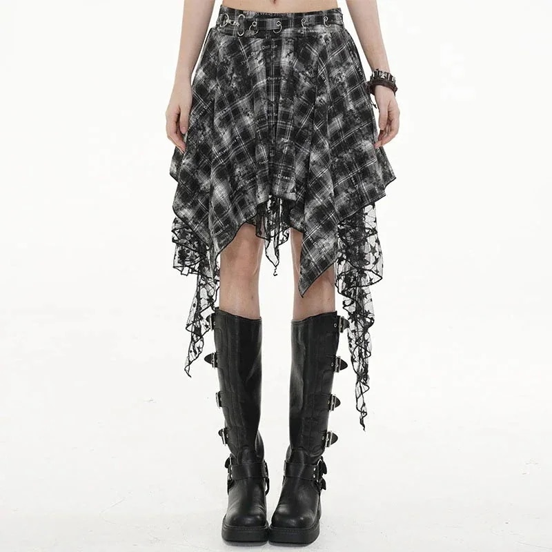 2025春夏 韓国スカート ミディアム丈 Aライン ハイウエスト 美脚効果 脚長効果 細見え おしゃれ かわいい 甘め フェイクキュートフレンチ 韓国系ファッション レディース お出かけ