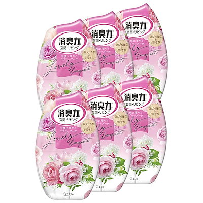他サイト： 消臭力 [まとめ買い] 玄関 リビング 部屋用 置き型 ラブリーブーケ 400mL×6個 お部屋の消臭力 部屋 寝室 消臭剤 消臭 芳香剤の商品画像