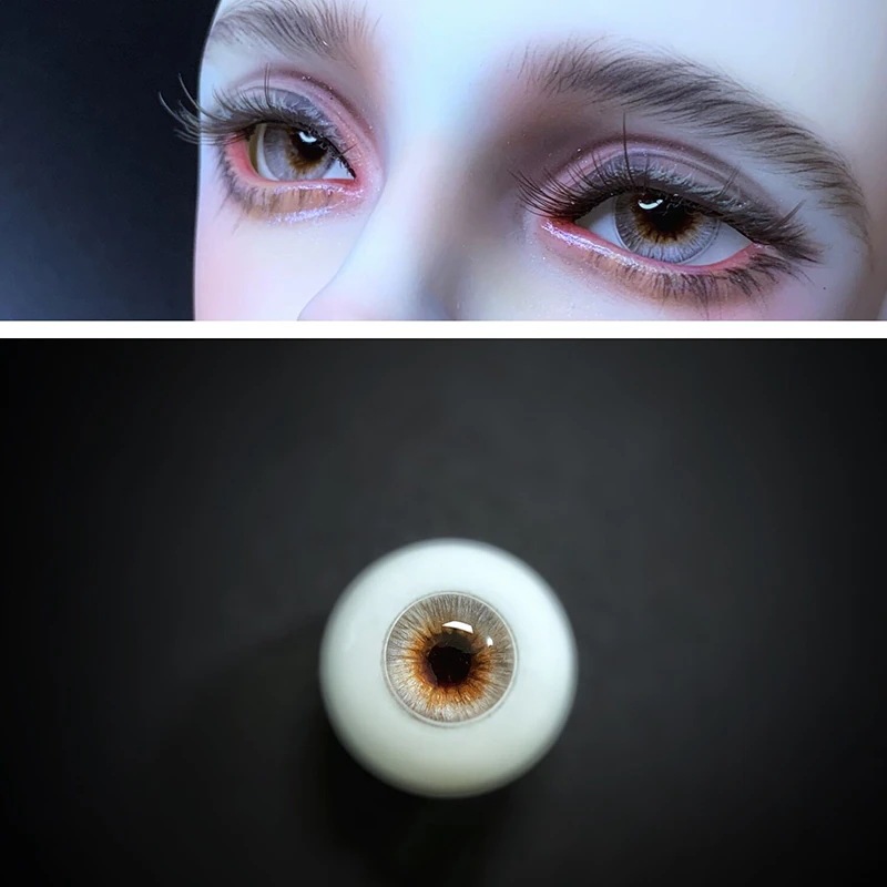 BJD ドール用レジンアイ 樹脂アイ 猫瞳/通常瞳 星岩灰 10mm/12mm/14mm/16mm/18mm SD/MSD/幼SD球体関節人形用アイ