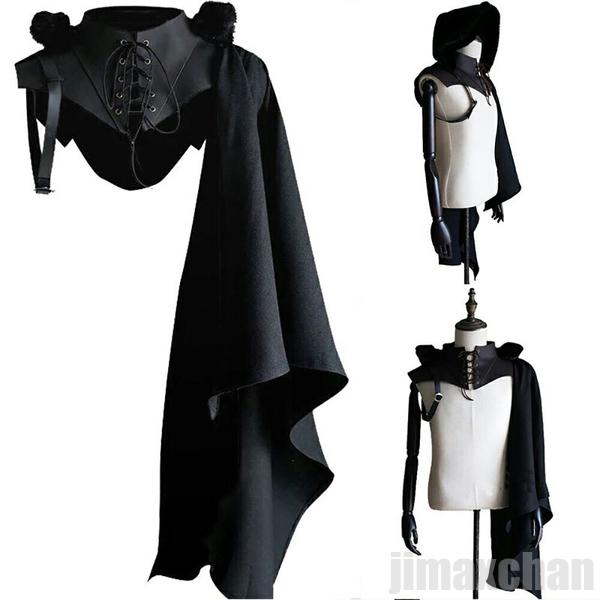 厳選素材コスプレ 盗賊 ケープ 中世 マント 騎士 ナイト 鎧 甲冑 ヴィンテージ レディース ハロ 旅人 シーフ 盗賊風 洋服 小物 コスプレアイテム 舞台衣装 コンサート 編み上