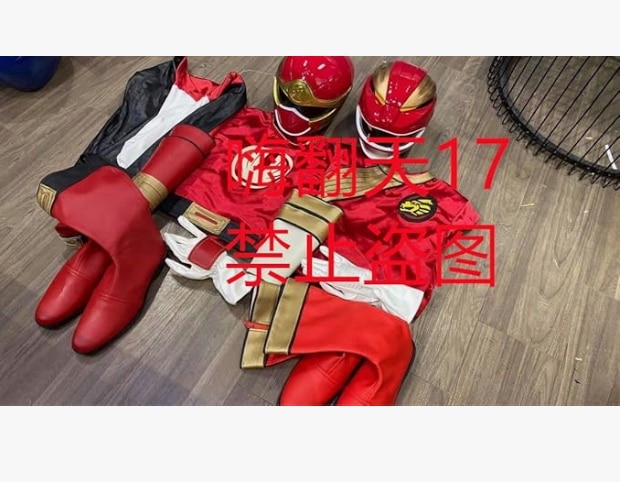 実物撮影（ウィッグ靴追加 ） 忍風戦隊ハリケンジャー・ハリケンレッド・アトラク・コスプレ衣装+マスク+靴 付き1着選択自由