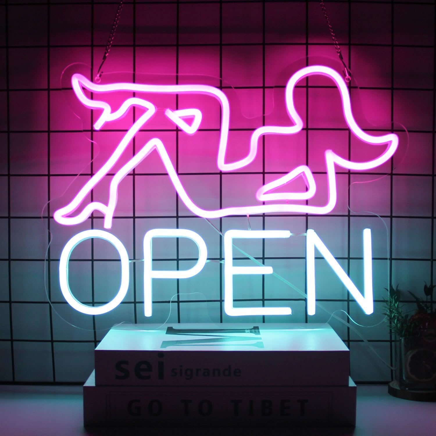 オープンネオン看板 バーLED看板 ピンクレディースネオン看板 調光可 ネオンサイン お洒落 ヘアサロン OPENネオン 壁装飾オープンネオンライト USB給電 ブルーネオン壁看板 バー レストラン